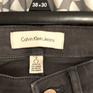 Dark grey Calvin Klein jeans sizes 2